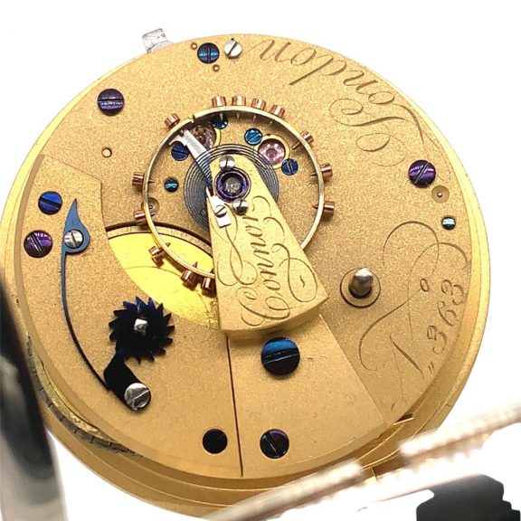English chronometer with spring detent escapement Circa 1822 English chronometer with spring detent escapement Circa 1822