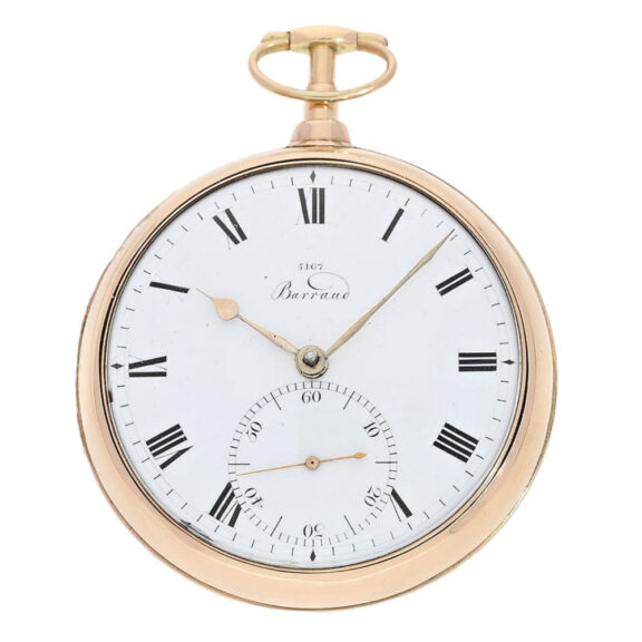 English gold open faced detent chronometer Circa 1803