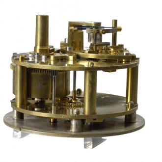 Impressive French deck chronometer in heavy mahogany box Circa 1829