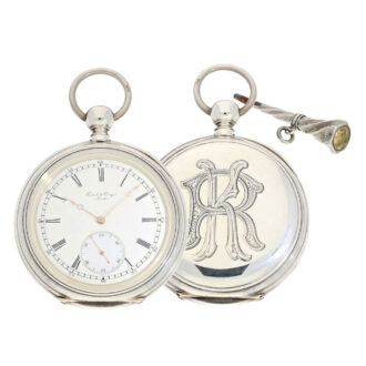 English silver watch with pivoted detent escapement Circa 1860