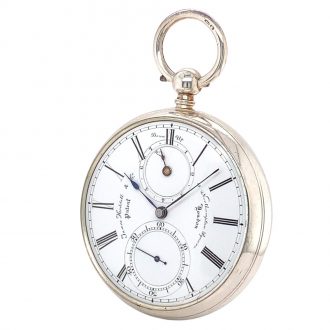 English deck watch with eight day power reserve indication Circa 1888