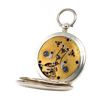 English deck watch with eight day power reserve indication Circa 1888