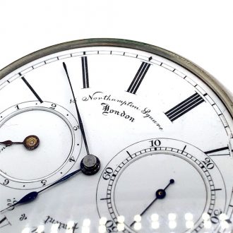 English deck watch with eight day power reserve indication Circa 1888