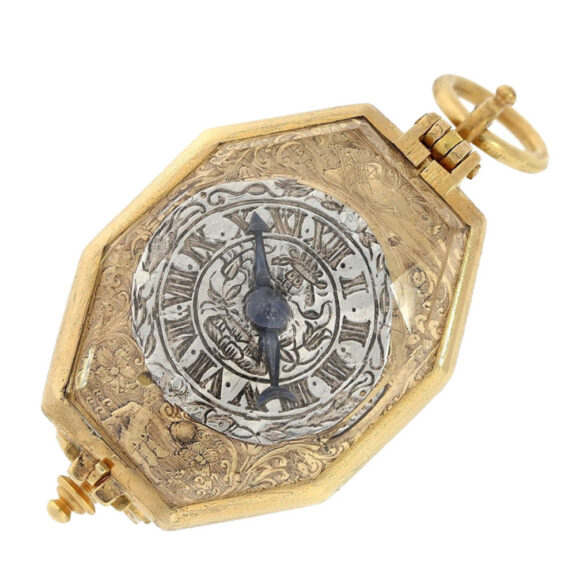 French Renaissance watch with rock crystal case Circa 1633