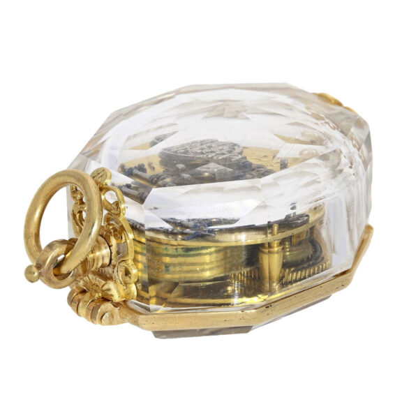 French Renaissance watch with rock crystal case Circa 1633 French Renaissance watch with rock crystal case Circa 1633