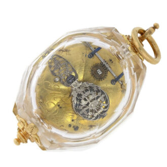 French Renaissance watch with rock crystal case Circa 1633