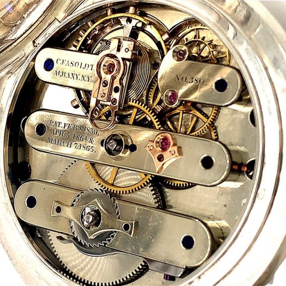 American silver Precision Patent Chronometer Circa 1870 American silver Precision Patent Chronometer Circa 1870