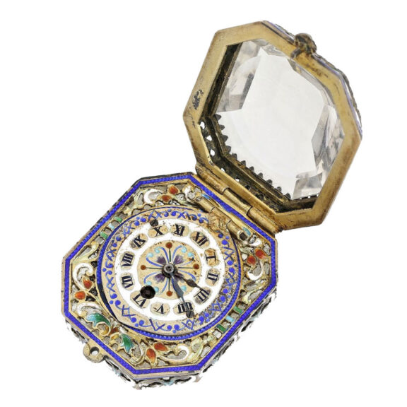 Swiss silver rock crystal case pedant watch Circa 1800 Swiss silver rock crystal case pedant watch Circa 1800