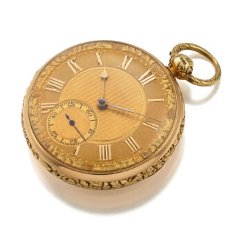 An English heavy 18 carat precision pocket watch Circa 1824 An English heavy 18 carat precision pocket watch Circa 1824