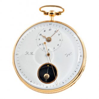 Swiss gold watch with rare Debaufré escapement Circa 1830