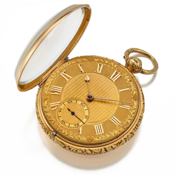 An English heavy 18 carat precision pocket watch Circa 1824 An English heavy 18 carat precision pocket watch Circa 1824