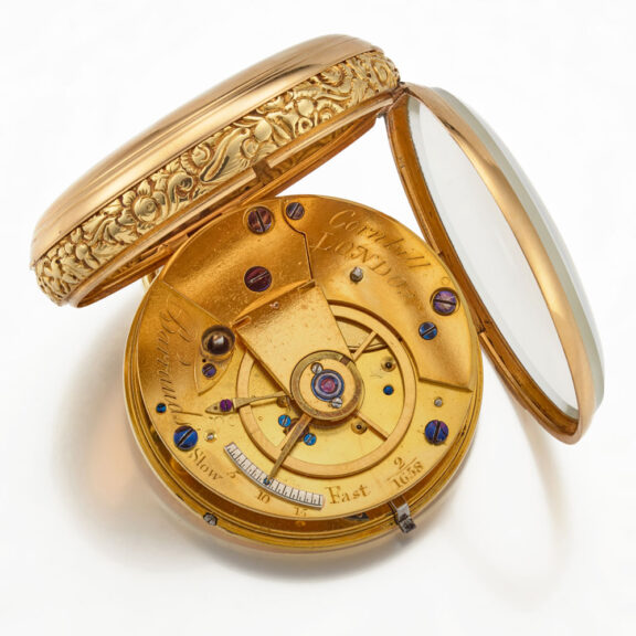 An English heavy 18 carat precision pocket watch Circa 1824 An English heavy 18 carat precision pocket watch Circa 1824