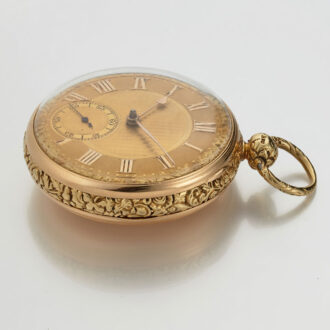 An English heavy 18 carat precision pocket watch Circa 1824 An English heavy 18 carat precision pocket watch Circa 1824