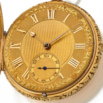 An English heavy 18 carat precision pocket watch Circa 1824 An English heavy 18 carat precision pocket watch Circa 1824