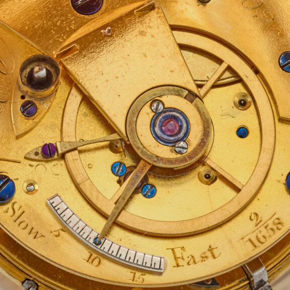An English heavy 18 carat precision pocket watch Circa 1824 An English heavy 18 carat precision pocket watch Circa 1824