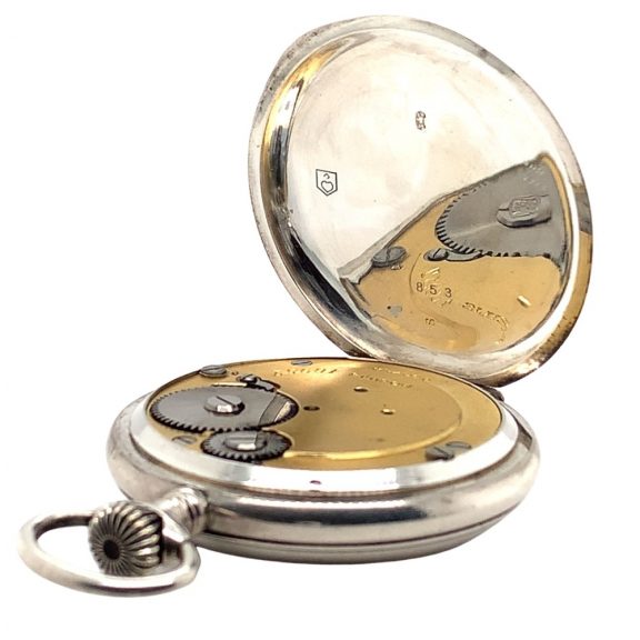 Rare Swiss silver lever poor man’s tourbillon watch Circa 1900 Rare Swiss silver lever poor man’s tourbillon watch Circa 1900