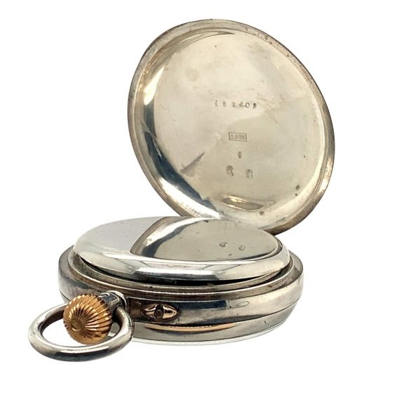 Swiss chronograph with an innovative dial design Circa 1900 Swiss chronograph with an innovative dial design Circa 1900