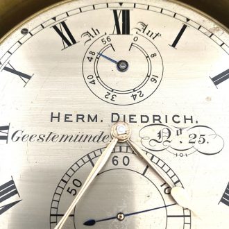 German chronometer with 56h power reserve Circa 1890