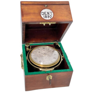 Rare English deck chronometer with 56h power reserve Circa 1845