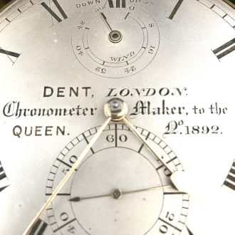 Rare English deck chronometer with 56h power reserve Circa 1845