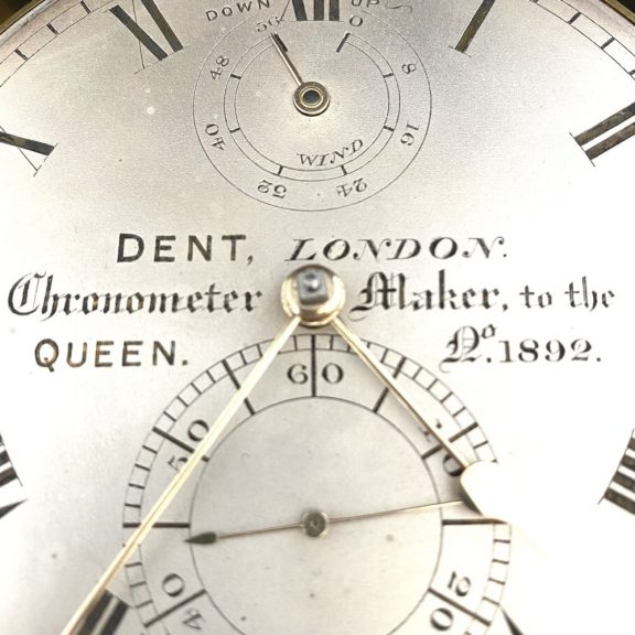Rare English deck chronometer with 56h power reserve Circa 1845 Rare English deck chronometer with 56h power reserve Circa 1845