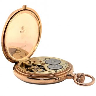 Fine Swiss 14 carat gold open faced keyless lever watch Circa 1906