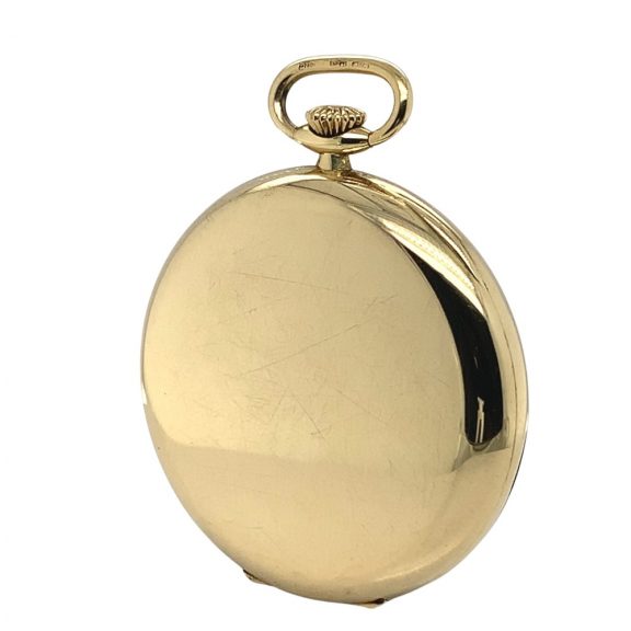 Swiss 18K gold open faced IWC lever pocket watch Circa 1958 Swiss 18K gold open faced IWC lever pocket watch Circa 1958