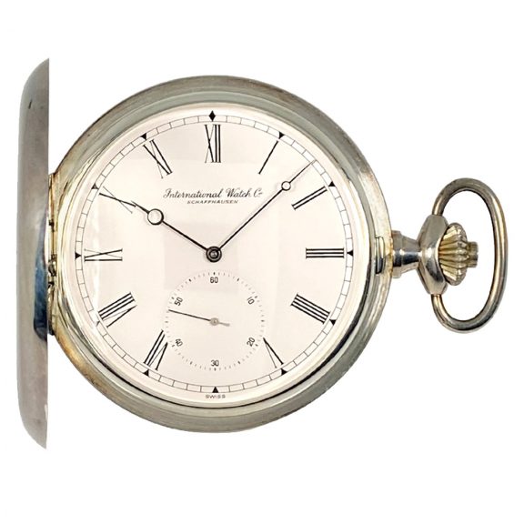 Swiss silver full hunter Schaffhausen pocket watch Circa 1978 Swiss silver full hunter Schaffhausen pocket watch Circa 1978