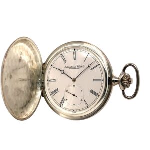 Swiss silver full hunter Schaffhausen pocket watch Circa 1978