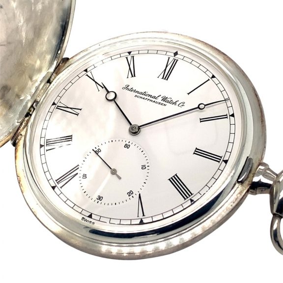 Swiss silver full hunter Schaffhausen pocket watch Circa 1978 Swiss silver full hunter Schaffhausen pocket watch Circa 1978