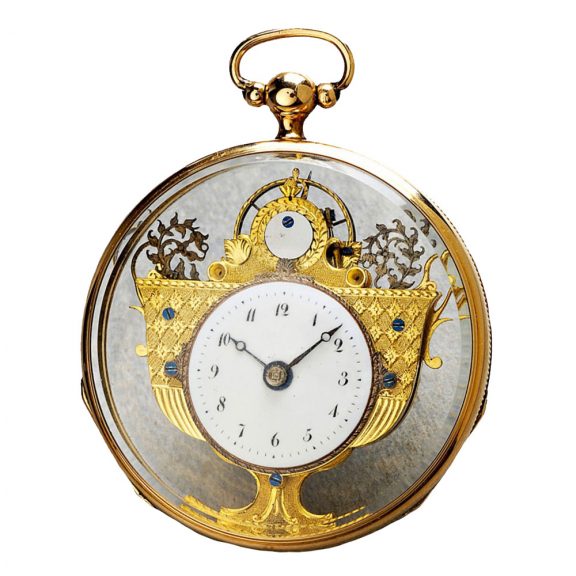 Important Swiss 18 carat gold verge pocket watch Circa 1800