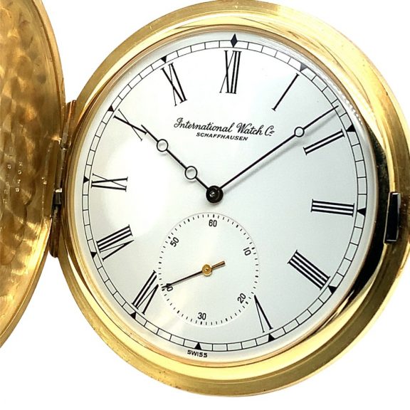 Swiss 18K gold half-hunting cased lever watch Circa 1980 Swiss 18K gold half-hunting cased lever watch Circa 1980