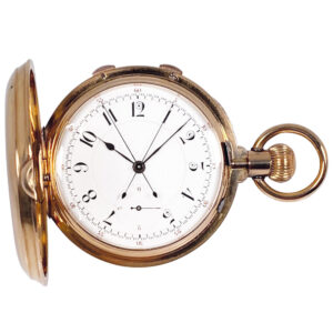 Swiss split-second chronograph with diablotine Circa 1890