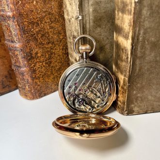 Swiss split-second chronograph with diablotine Circa 1890