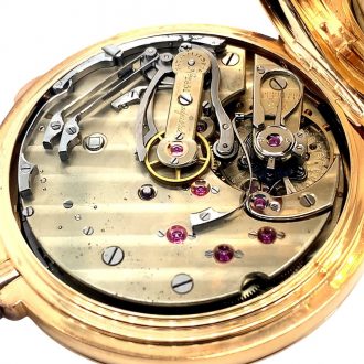 Swiss split-second chronograph with diablotine Circa 1890