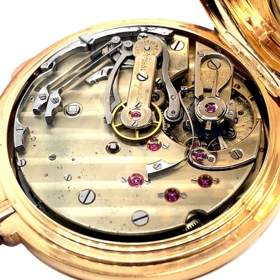 Swiss split-second chronograph with diablotine Circa 1890 Swiss split-second chronograph with diablotine Circa 1890