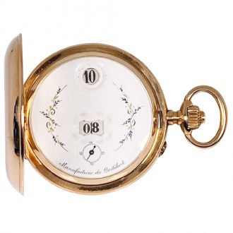 Swiss rare pocket watch with digital time display Circa 1880 Swiss rare pocket watch with digital time display Circa 1880