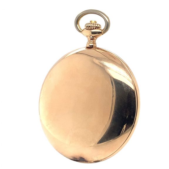 Swiss 14k rose gold hunting cased pocket watch Circa 1912 Swiss 14k rose gold hunting cased pocket watch Circa 1912