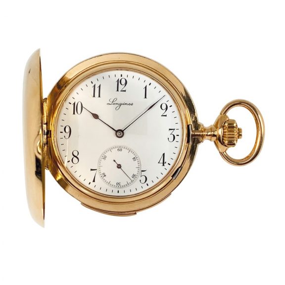 Swiss gold minute repeater keyless pocket watch Circa 1905