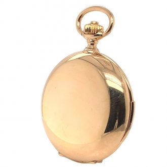 Swiss gold minute repeater keyless pocket watch Circa 1905