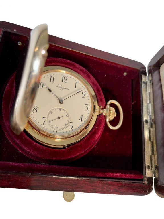 Swiss gold minute repeater keyless pocket watch Circa 1905 Swiss gold minute repeater keyless pocket watch Circa 1905