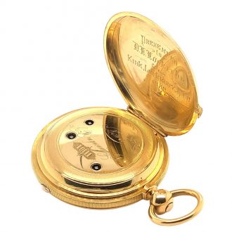 Swiss split-seconds chronograph with diablotine Circa 1880