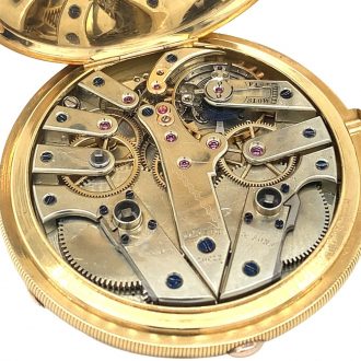 Swiss split-seconds chronograph with diablotine Circa 1880