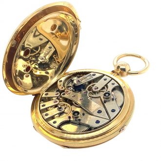 Swiss split-seconds chronograph with diablotine Circa 1880