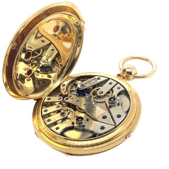 Swiss split-seconds chronograph with diablotine Circa 1880 Swiss split-seconds chronograph with diablotine Circa 1880