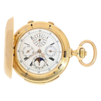 Swiss gold chronometer with eight complications Circa 1900