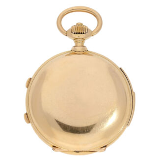 Swiss gold chronometer with eight complications Circa 1900