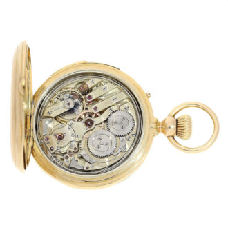 Swiss gold chronometer with eight complications Circa 1900