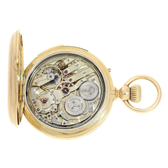 Swiss gold chronometer with eight complications Circa 1900 Swiss gold chronometer with eight complications Circa 1900