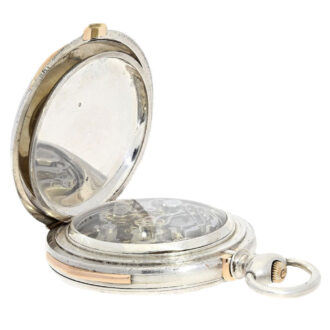Swiss silver high complicated hunting cased watch Circa 1890